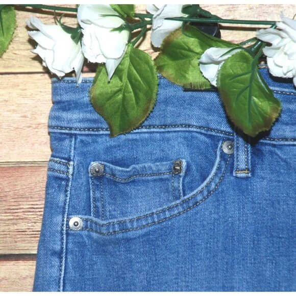 Lauren Ralph Lauren Jeans Size 20W Regal Straight Crop Stretch Denim Raw Hem - Picture 3 of 12